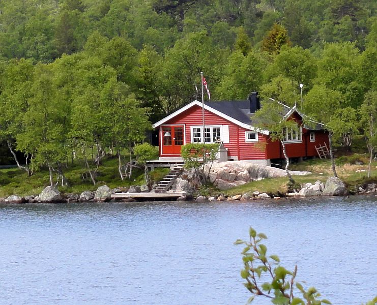 typisches norwegisches Haus