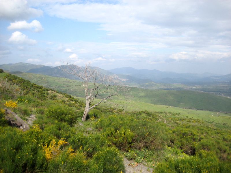 Berglandschaft in Sizilien