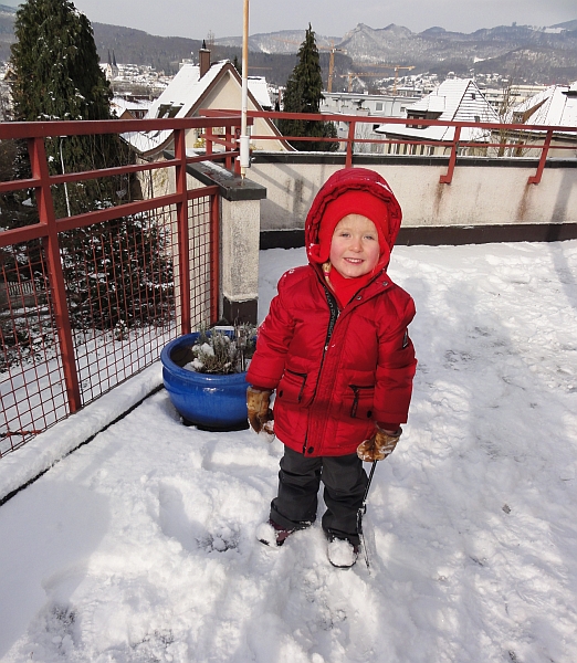 Vivien im Schnee