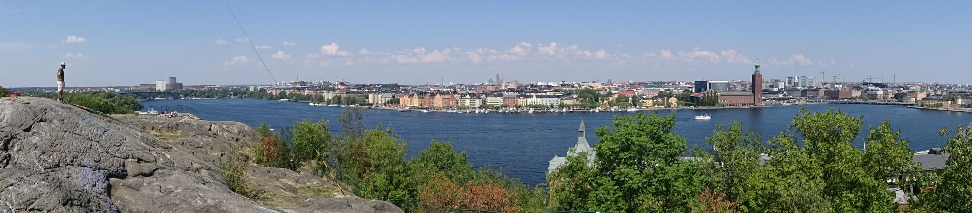 Stockholm vom Monteliusvägen aus