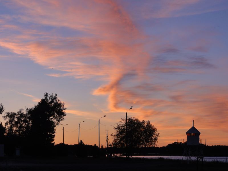 Sonnenuntergang auf der Inselwelt vor Pori