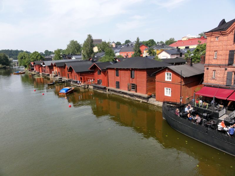 alte Holzhäuser in Porvoo