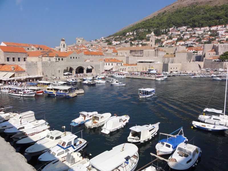 der Hafen von Dubrovnik Altstadt