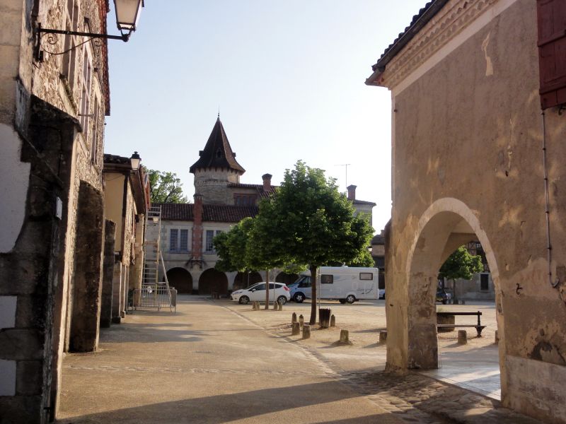 Dorfplatz von St. Justin