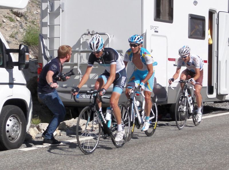 Andy Schleck in Führung