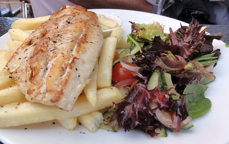 Barramundi and chips