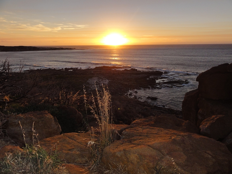 Sonnenuntergang in Gracetown