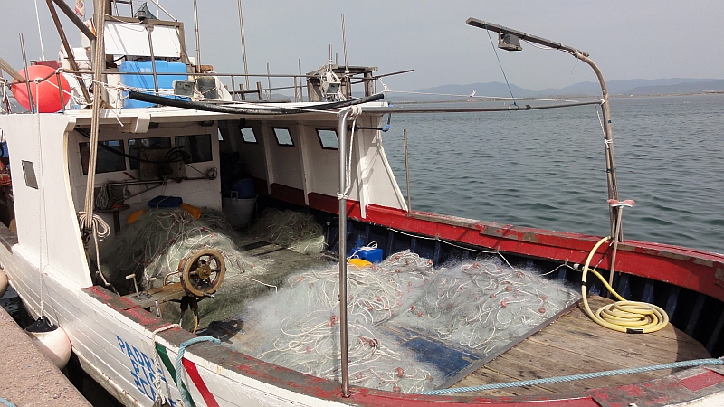 Fischerboot auf Sant Antioco