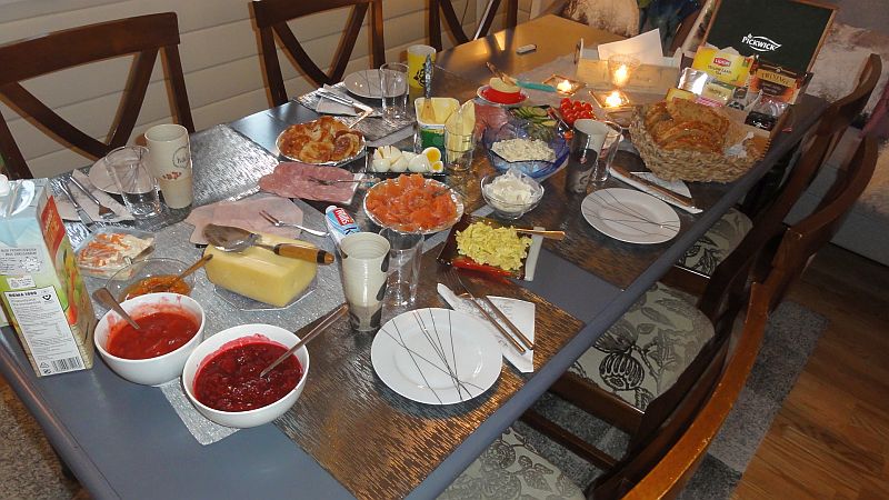 Frühstückstisch, nur für uns 4
