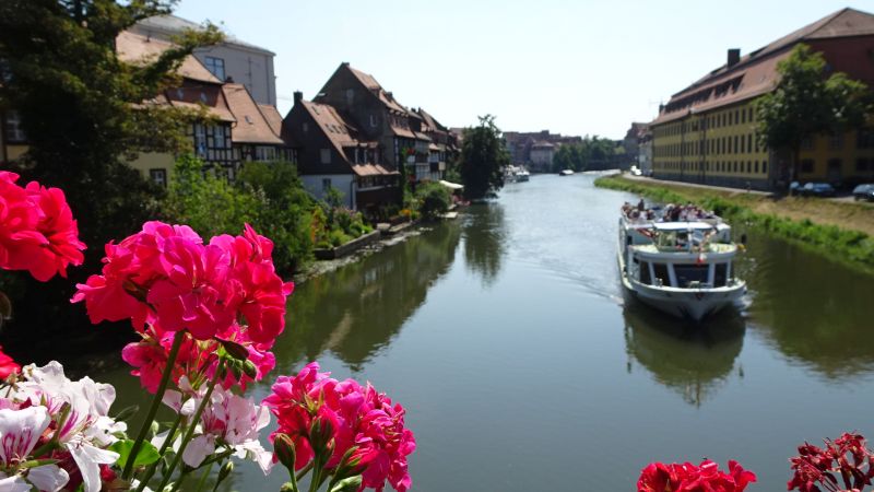 Fluss Regnitz in Bamberg