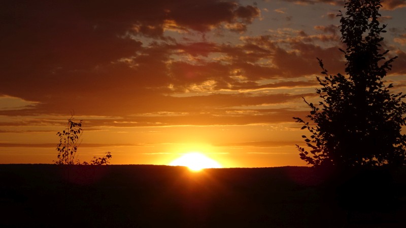 sunset in Saulx