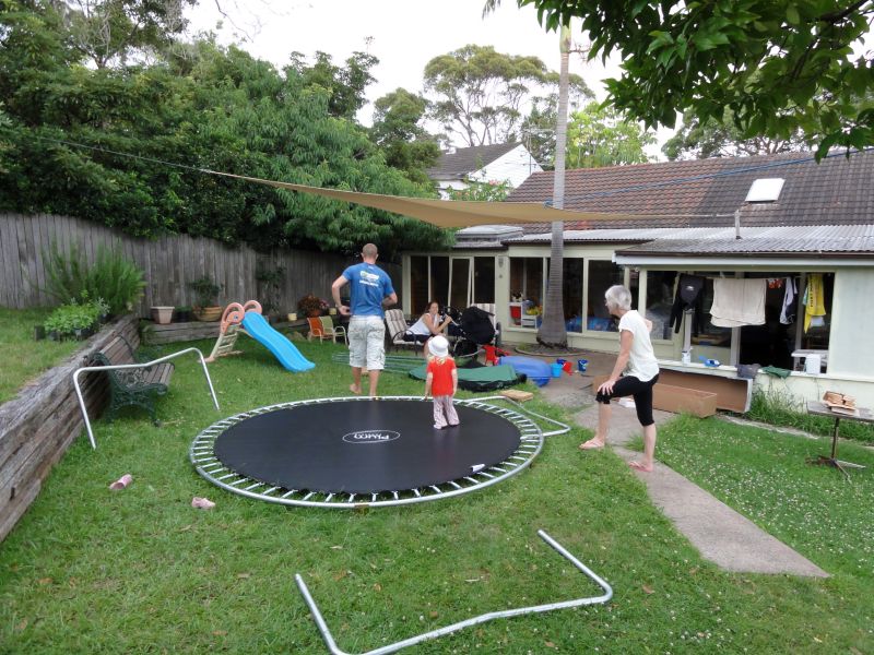 Trampolin aufstellen